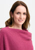Womens Two Tone Poncho Magnolia/Slate 1623