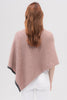 Womens Two Tone Poncho Rose Dust/Slate 1623