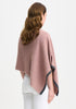 Womens Two Tone Poncho Rose Dust/Slate 1623