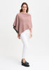 Womens Two Tone Poncho Rose Dust/Slate 1623