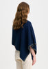 Womens Two Tone Poncho Zephyr/Slate 1623