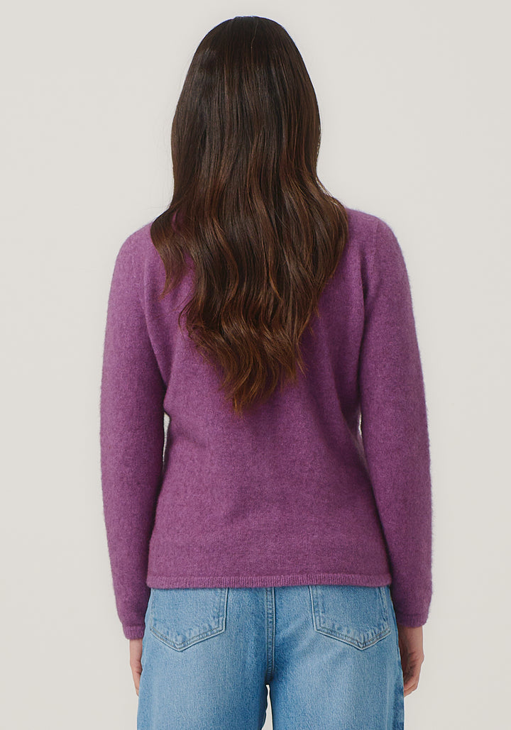 Womens Shell Cardigan Lilac 1736