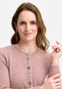 Womens Shell Cardigan Rose Dust 1736