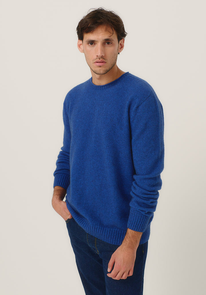 Mens Classic Crew Sweater Dusty Blue 1933