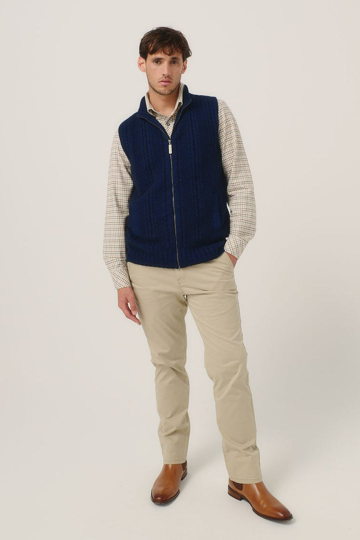 Mens Henry Zip Vest  Zephyr 100396