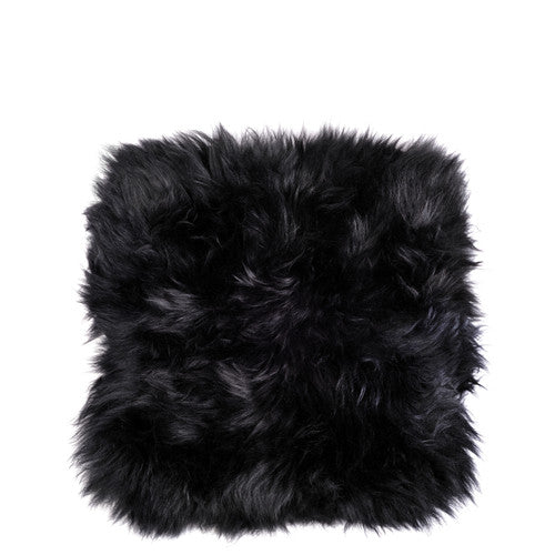 Sheepskin Cushion Cover Black R407