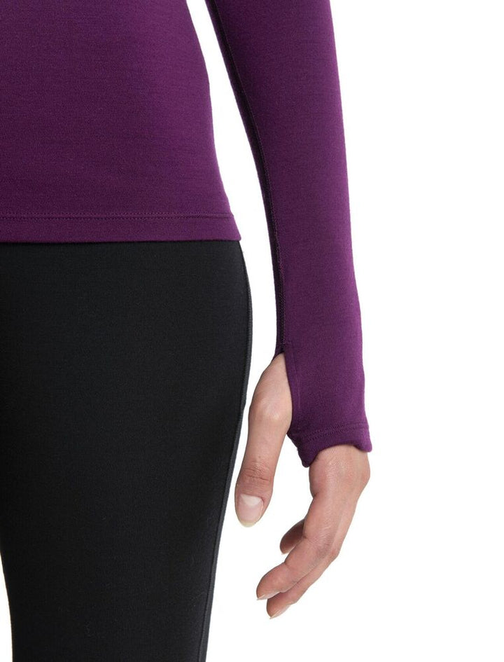 Womens 300 MerinoFine™ Polar LS Half Zip Thermal Top Nightshade IBBA56SL