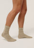 Unisex Merino Mink Fine Socks Latte 0302