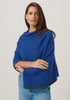 Womens Two Tone Poncho Dusty Blue/Slate 1623