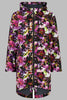 Womens Georgie Rain Coat - Evie Kemp - Purple Fleur