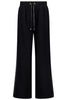 Indiana Womens Wide Leg Pants - Black/Satin