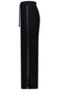 Indiana Womens Wide Leg Pants - Black/Satin