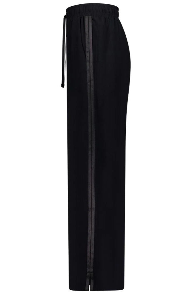 Indiana Women's Wide Leg Pants - Black/Satin