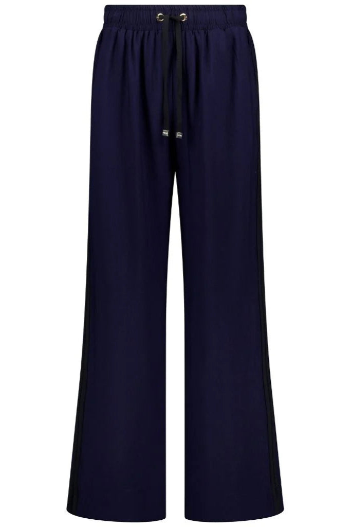 Indiana Womens Wide Leg Pants - Navy/Black
