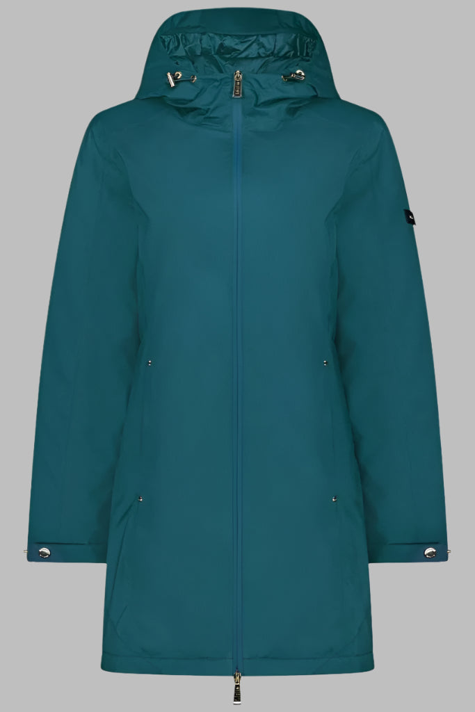 Womens Leila Waterproof Down Coat-Empire/Teal
