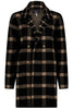 Womens Mila Knit Coatigan - Black Barley Check