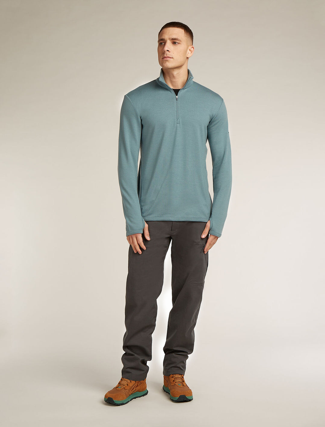 Mens Merino 300 Original Long Sleeve Half Zip Top