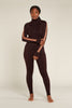 Womens Zoneknit LS Half Zip Jet Bittersweet BA56HI