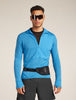 Mens Merino Blend 200 Realfleece™ Descender L S Half Zip Jacket Arctic BA56VY
