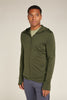 Mens Merino 260 Quantum Long Sleeve Zip Hoodie Loden BA56W2