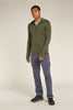 Mens Merino 260 Quantum Long Sleeve Zip Hoodie Loden BA56W2