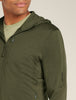 Mens Merino 260 Quantum Long Sleeve Zip Hoodie Loden BA56W2