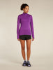 Womens Merino Blend 200 Realfleece™ Descender L S Half Zip Jacket Passion BA56YM