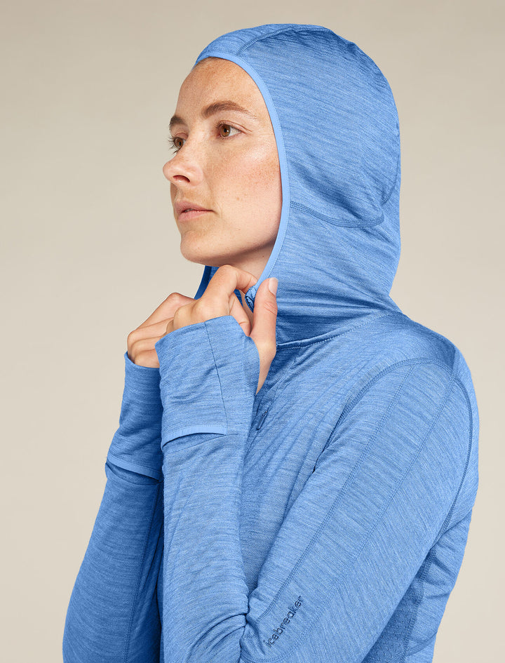 Womens Merino Blend 200 Realfleece™ Descender LS Zip Hoodie