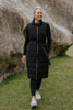 Womens Bella 90/10 Down Maxi Vest - Black