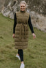 Womens Bella 90/10 Down Maxi Vest - Loden