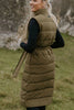 Womens Bella 90/10 Down Maxi Vest - Loden
