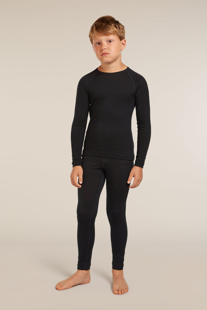 Kids 200 Oasis LS Crewe  Black 2yrs-14yrs 104501