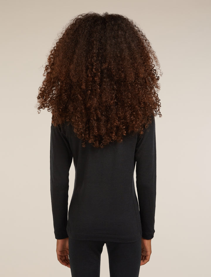 Kids 200 Oasis LS Crewe  Black 2yrs-14yrs 104501