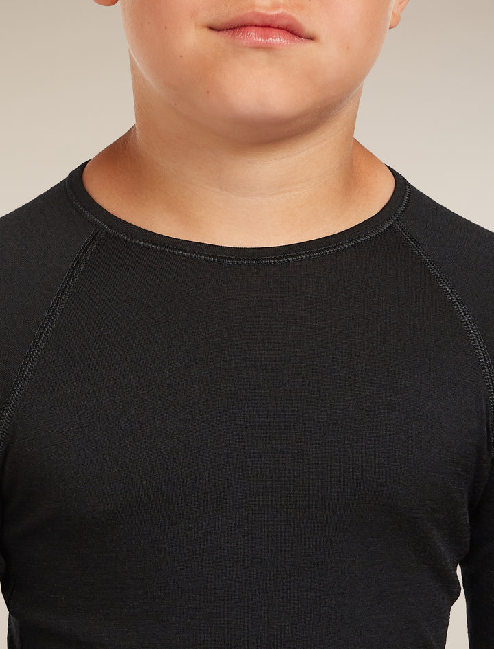 Kids 200 Oasis LS Crewe  Black 2yrs-14yrs 104501