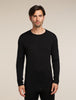 Mens Merino 260 Tech LS Crew Neck Thermal Top Black 104371