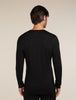 Mens Merino 260 Tech LS Crew Neck Thermal Top Black 104371