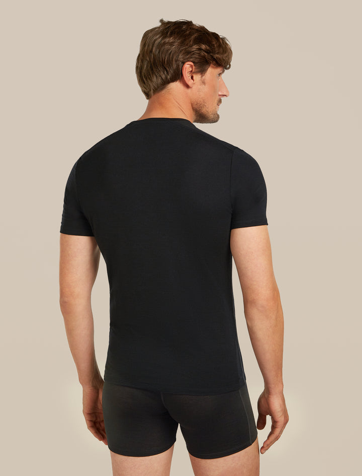 Mens Anatomica SS Crewe Black 103033