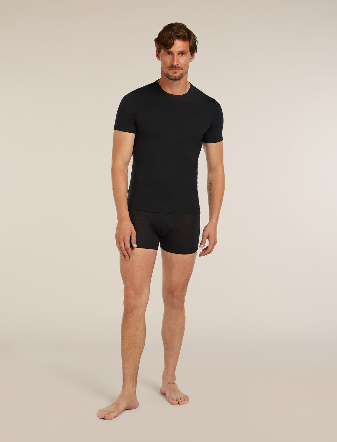 Mens Anatomica SS Crewe Black 103033