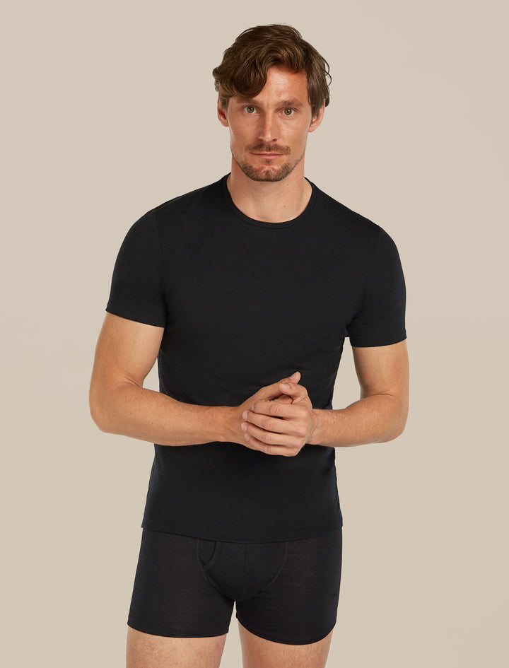 Mens Anatomica SS Crewe Black 103033