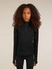 Kids Merino 260 Tech Long Sleeve Half Zip Thermal Top Black BB04499