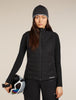 Adult Unisex Merino Reversible Pocket Hat Black/Gritstone Heather  IBM200
