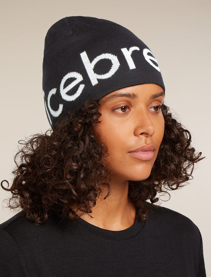 Adult Unisex Merino Icebreaker Beanie Black  0A56SJ