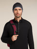 Adult Unisex Merino Reversible Pocket Hat Black/Gritstone Heather  IBM200