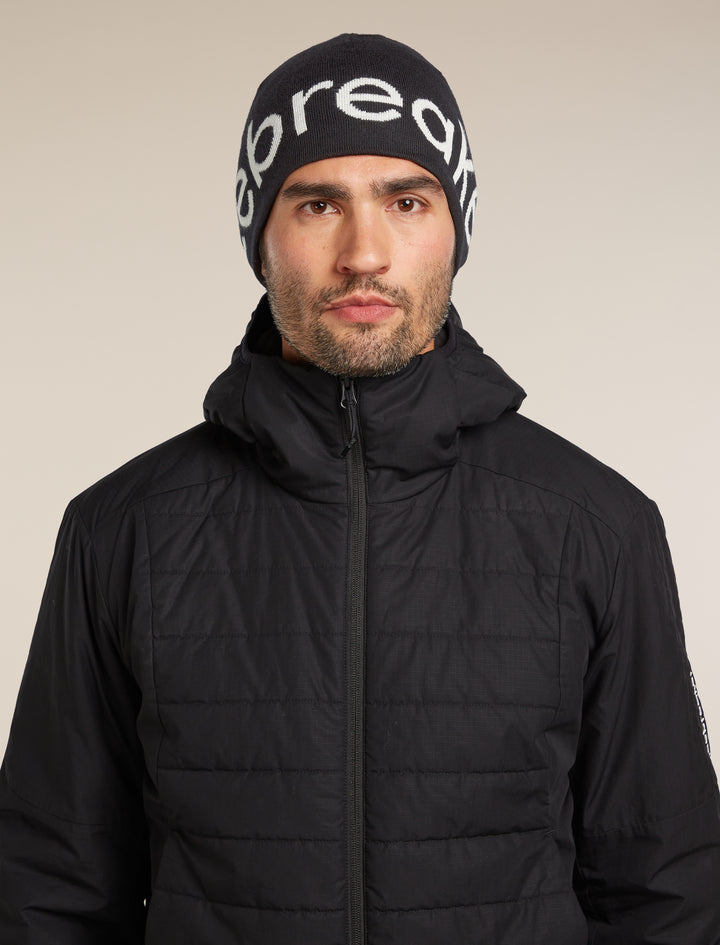 Adult Unisex Merino Icebreaker Beanie Black  0A56SJ