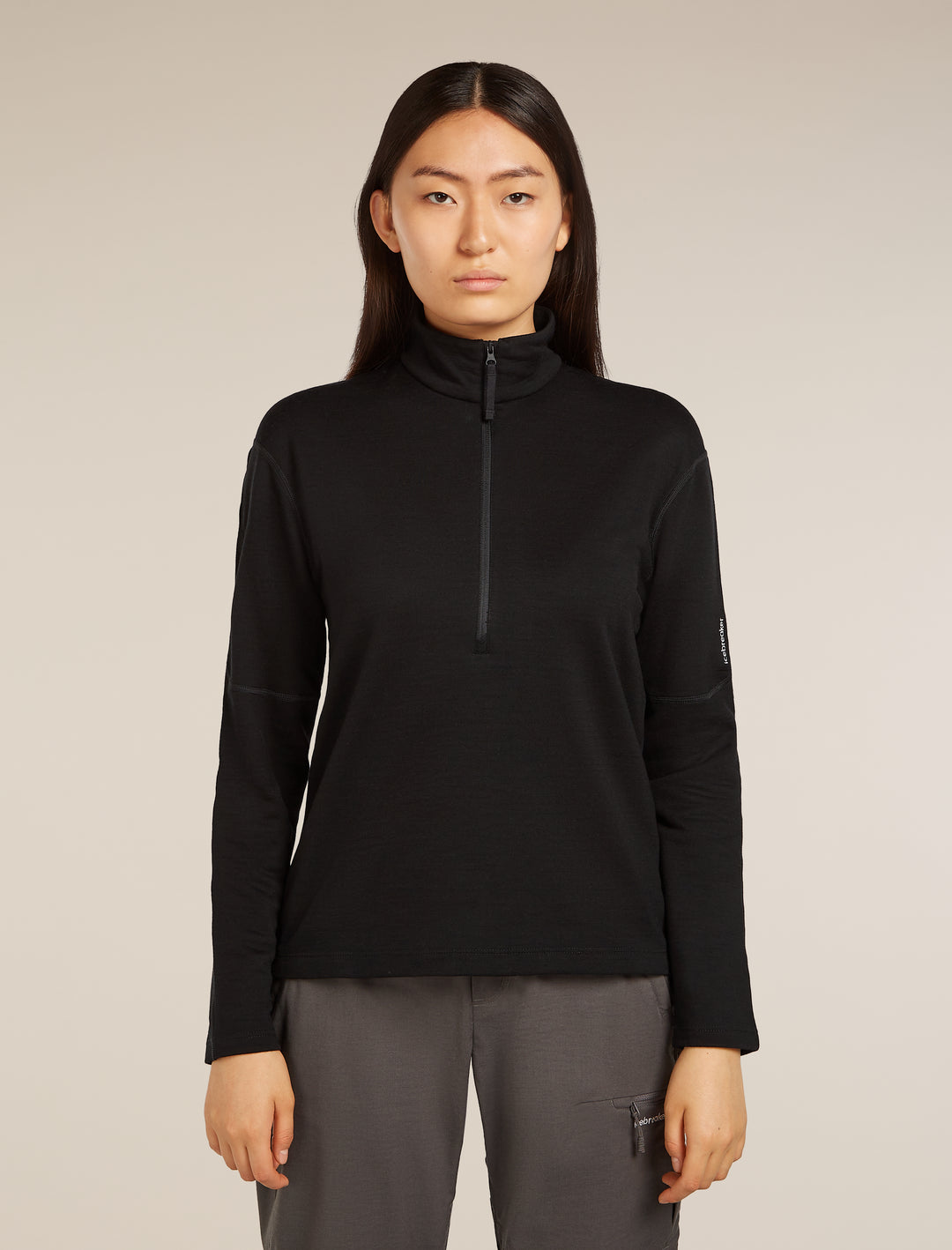 Womens Merino 360 Realfleece™ Elemental LS Half Zip Jacket Black 0A571R