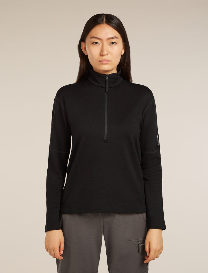 Womens Merino 360 Realfleece™ Elemental LS Half Zip Jacket Black 0A571R