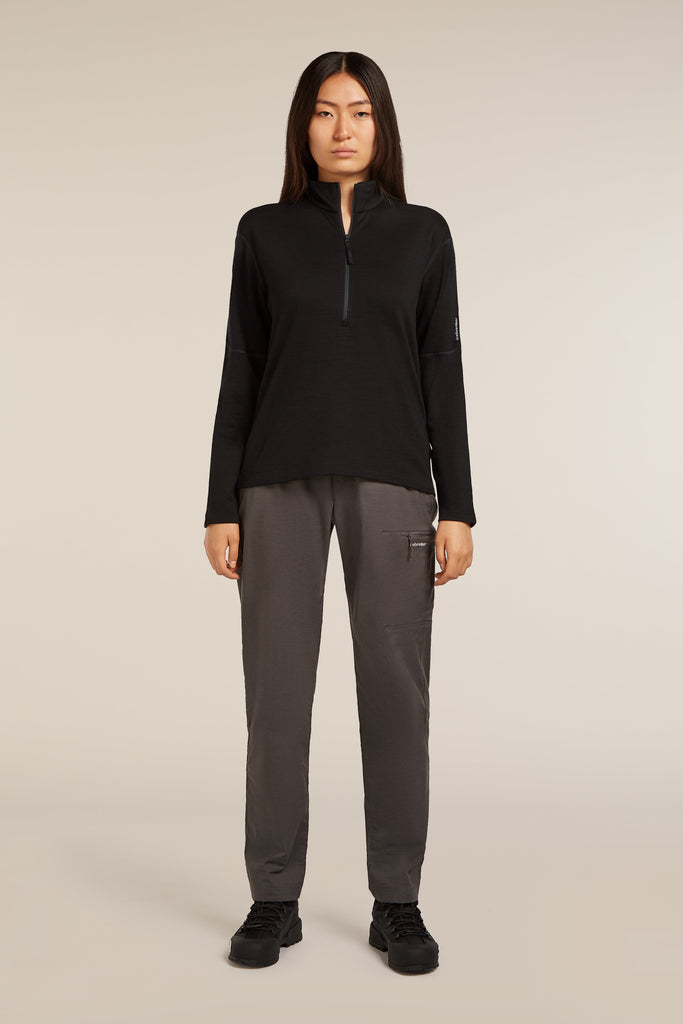 Womens Merino 360 Realfleece™ Elemental LS Half Zip Jacket Black 0A571R