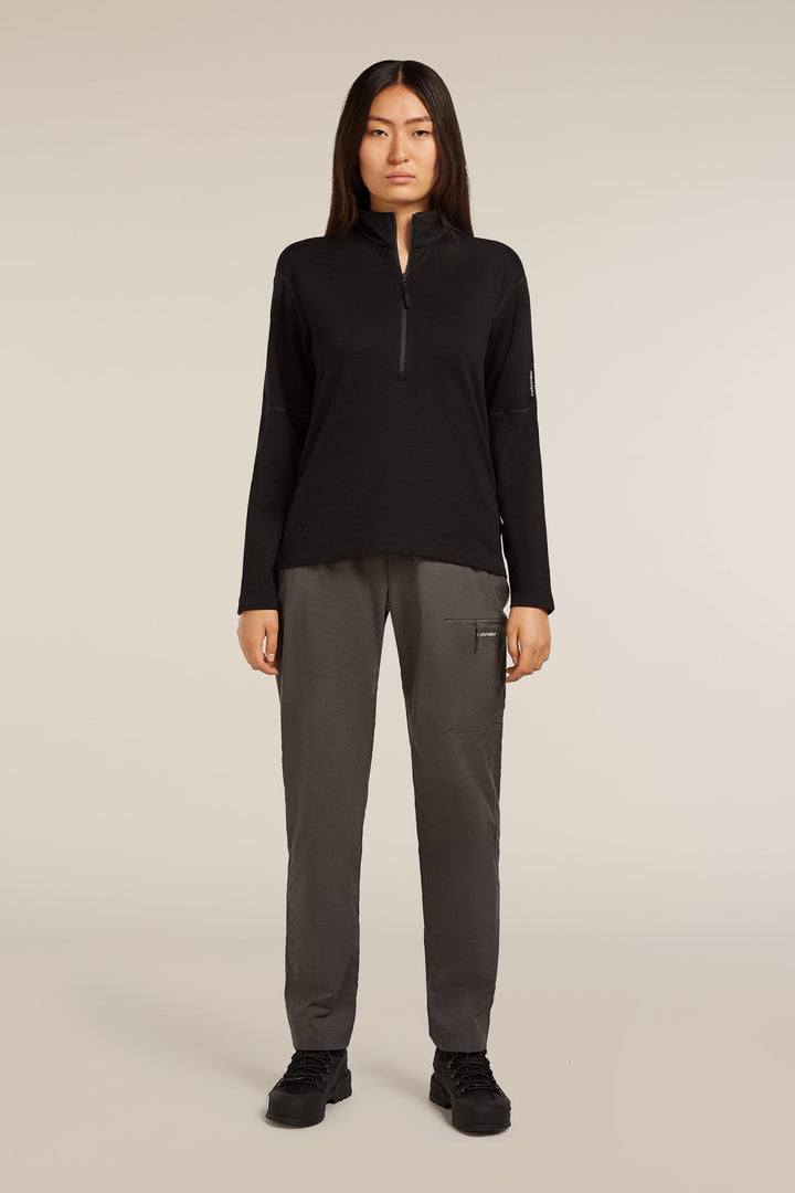 Womens Merino 360 Realfleece™ Elemental LS Half Zip Jacket Black 0A571R