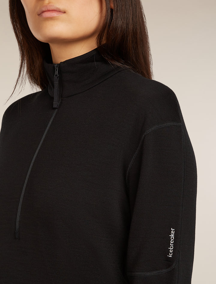 Womens Merino 360 Realfleece™ Elemental LS Half Zip Jacket Black 0A571R