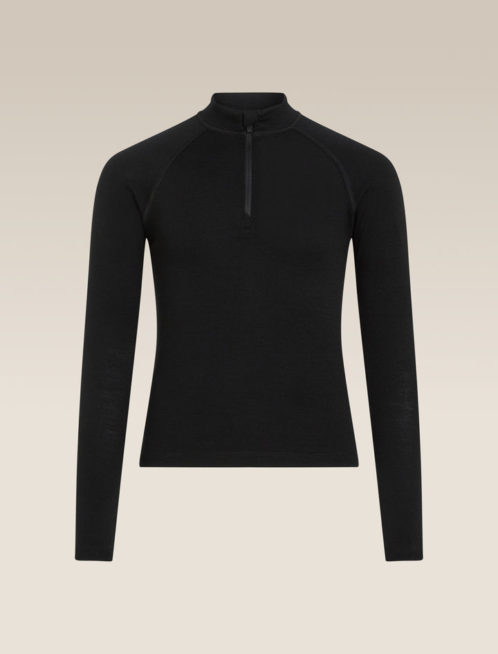 Kids Merino 260 Tech Long Sleeve Half Zip Thermal Top Black BB04499